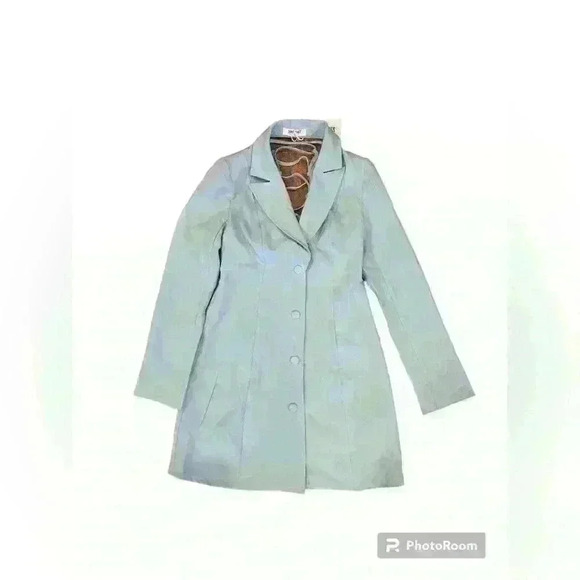 NWT Saint Genies strappy cutout back blazer dress in blue size 6 - Picture 5 of 5